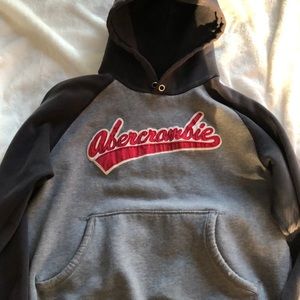 Abercrombie pull over hoodie Size Large